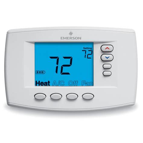 With wires still attached, remove wall plate from the wall. . Emerson thermostat how to use